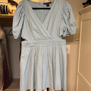 French Connection Blue Poplin Dress Size 12